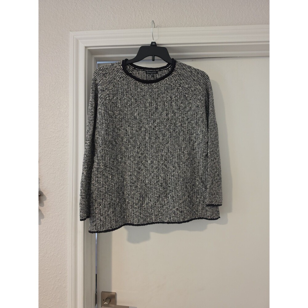 NWOT Eileen Fisher Jewel Neck Sweater Sz L